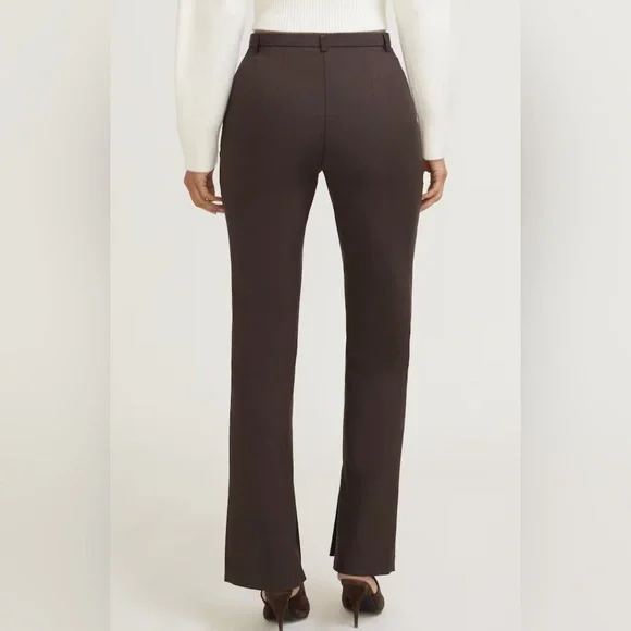 NWT Dynamite High Rise Slim Leg Pant - Java Brown - Picture 3 of 4